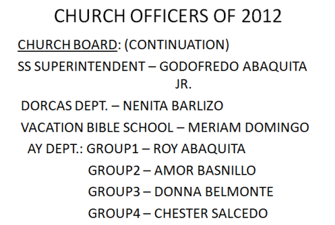 LSDA 2012 Officers-More Church Boards Members